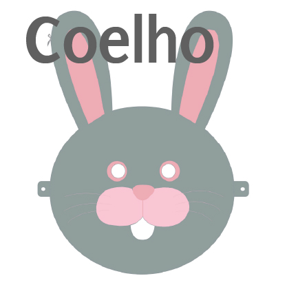 mascara de coelho para imprimir
