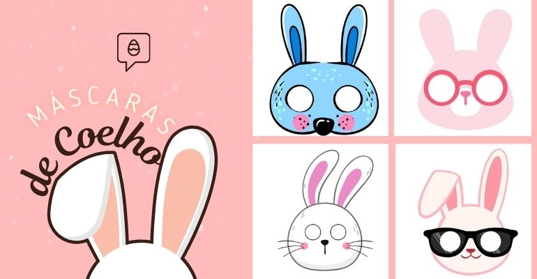 Atividades de Páscoa: Máscaras de Coelho para Crianças