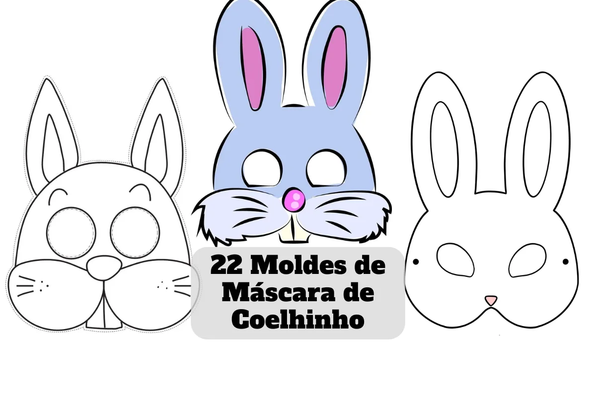 mascara de coelho para imprimir
