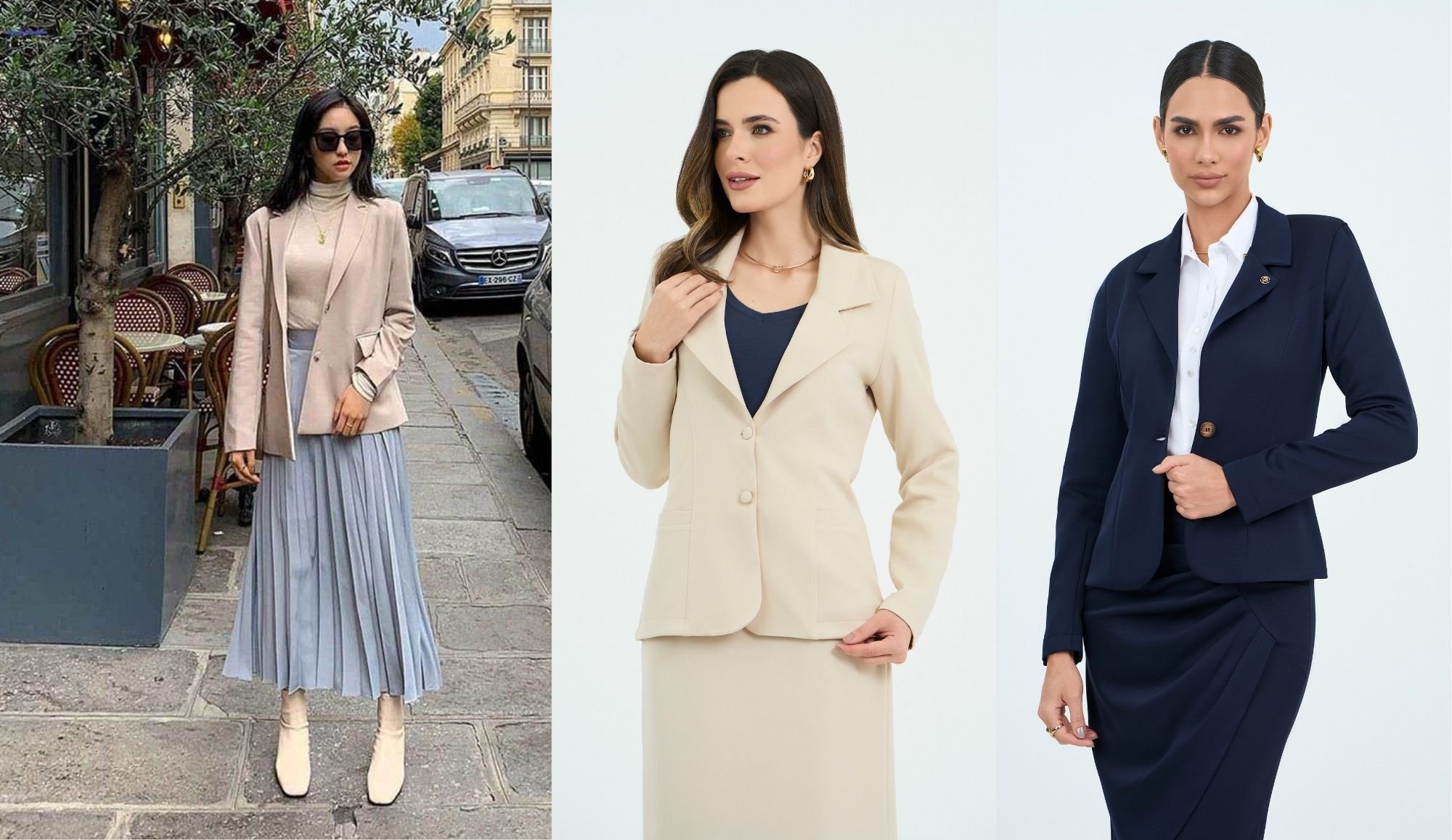 quanto custa um blazer elegante para vestido estampado de trabalho