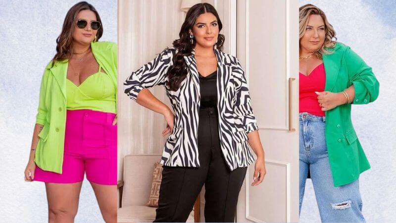 quanto custa um blazer elegante para vestido estampado de trabalho