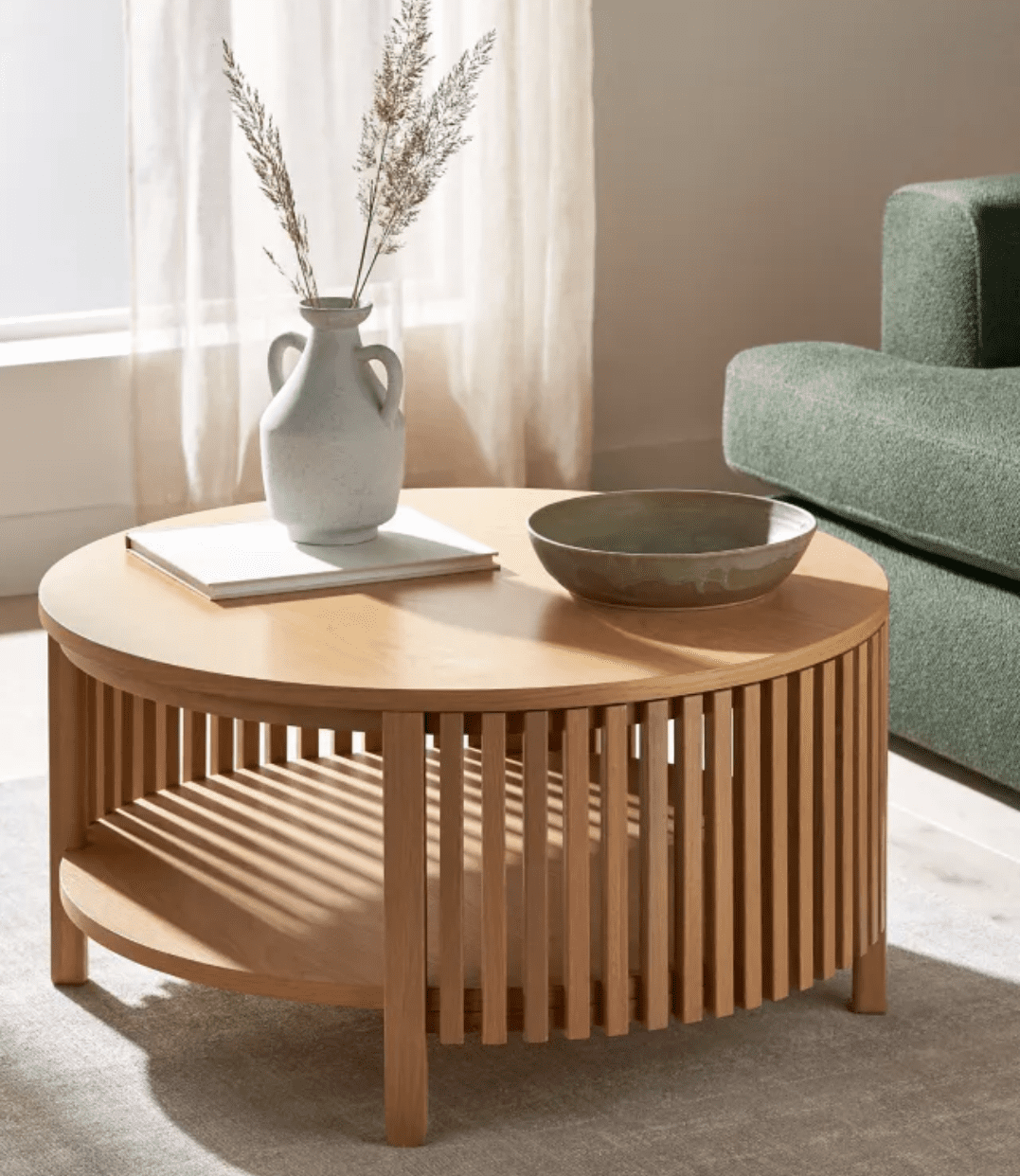 mesa de centro com armazenamento
