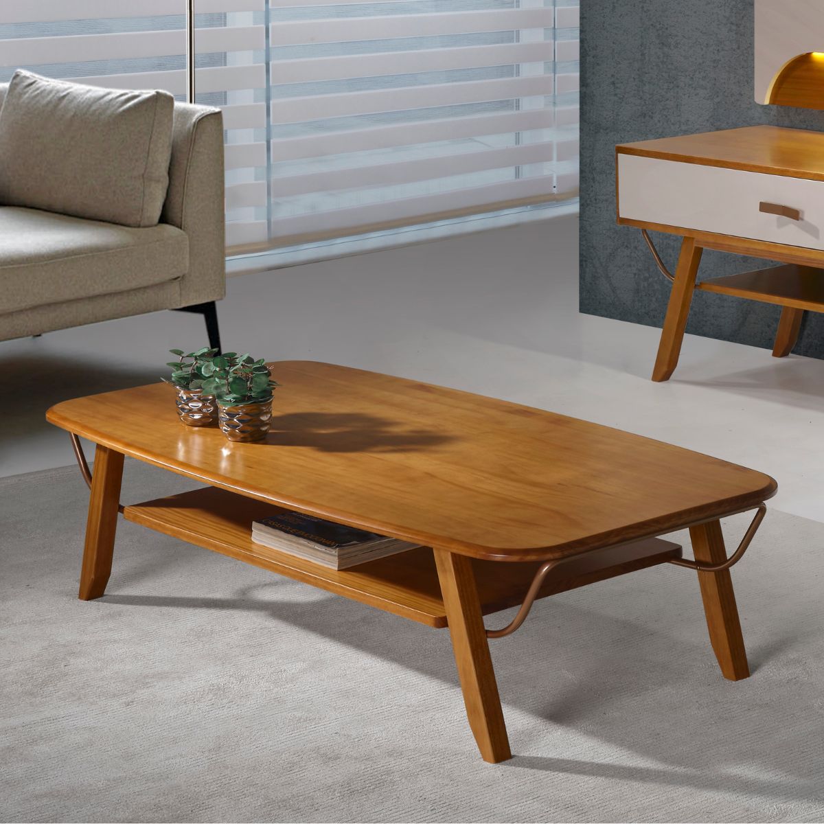 mesa de centro orgânica