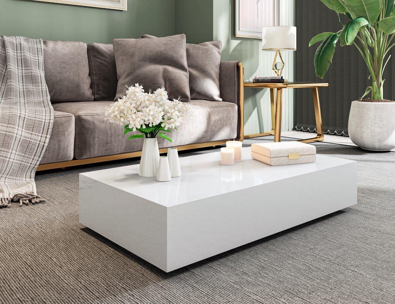 mesa de centro com gavetas