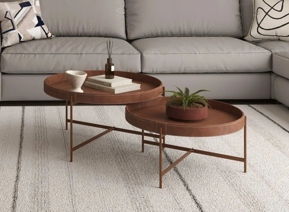 mesa de centro oval