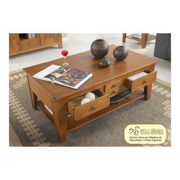 Onde comprar mesa de centro com gavetas: Magazine Luiza