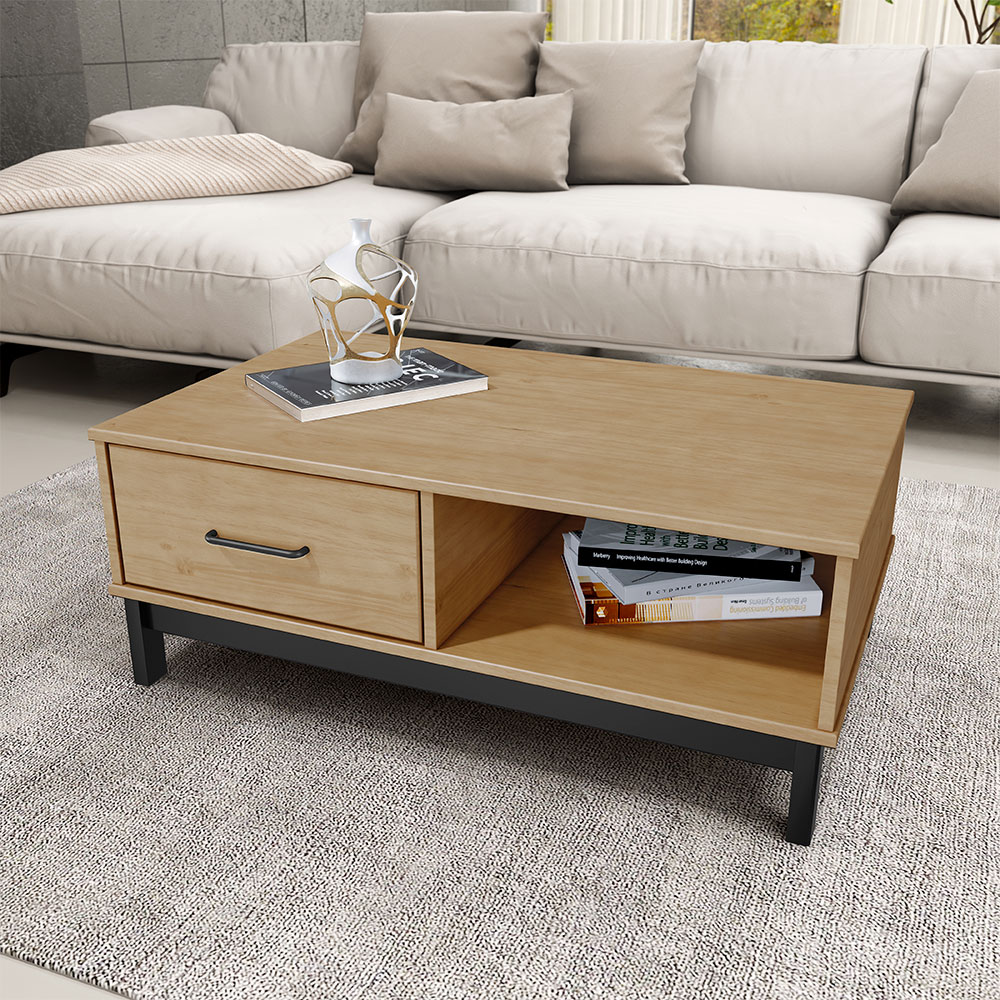 mesa de centro com gavetas