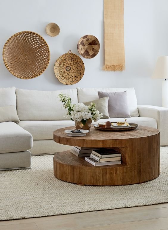 Mesa de centro dobrável para sala pequena