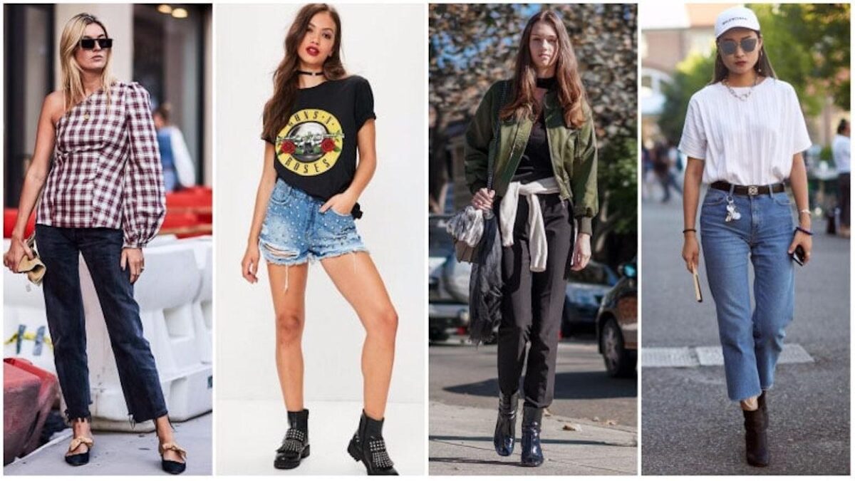 como usar camisa xadrez moda grunge feminina