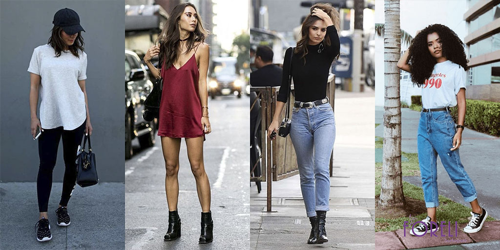 looks moda grunge feminina anos 90 inspiração