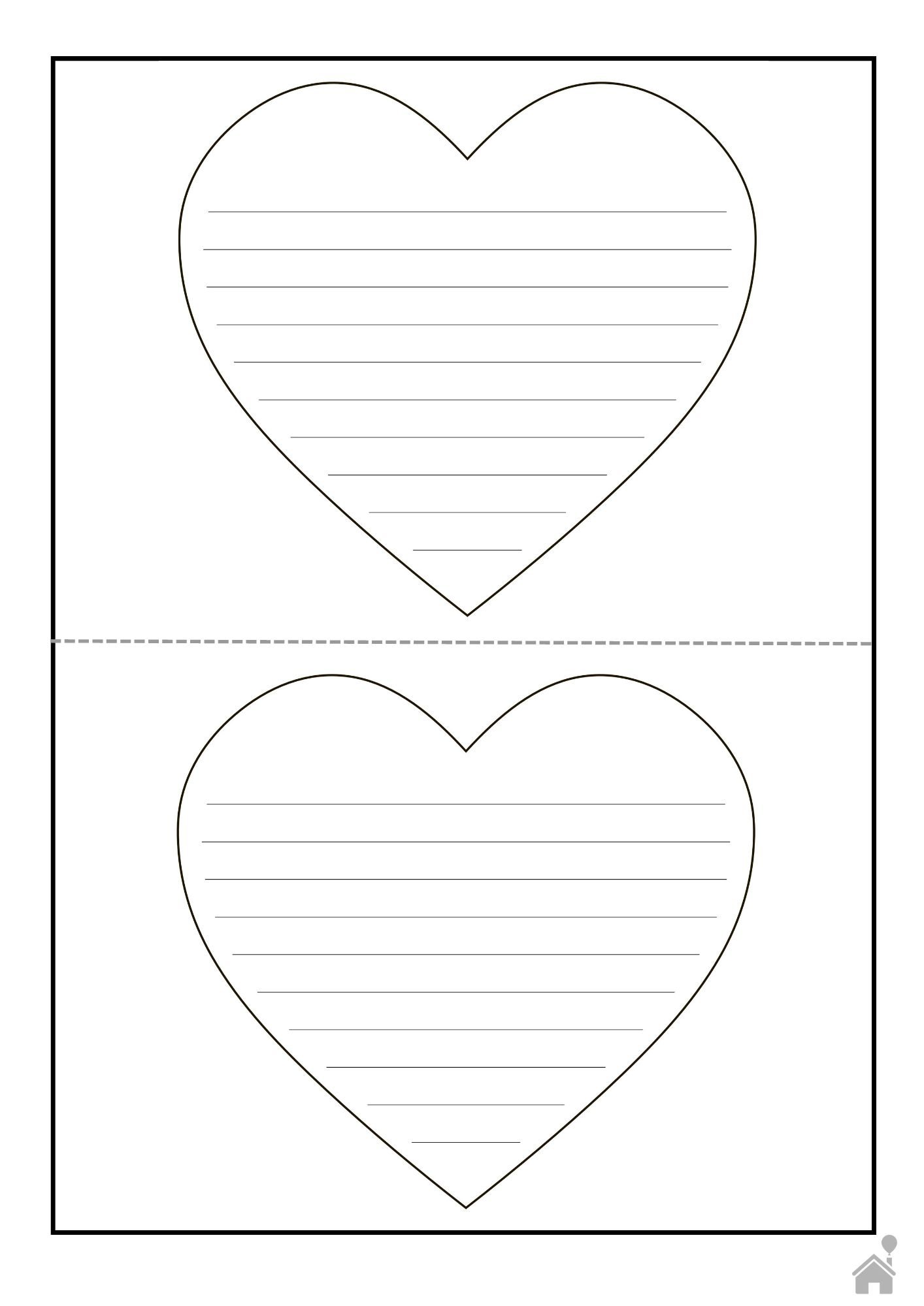 modelo de coracao para imprimir
