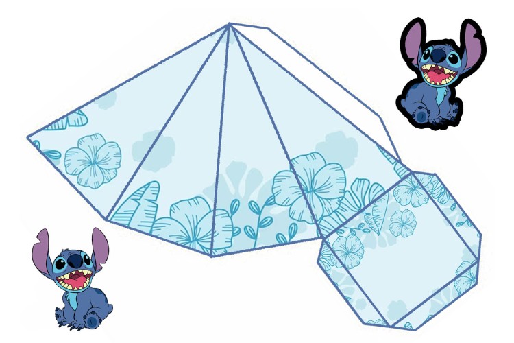 molde orelha stitch para tiara de festa