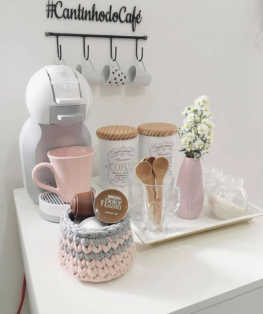 ideias de moveis para cantinho do cafe pequeno