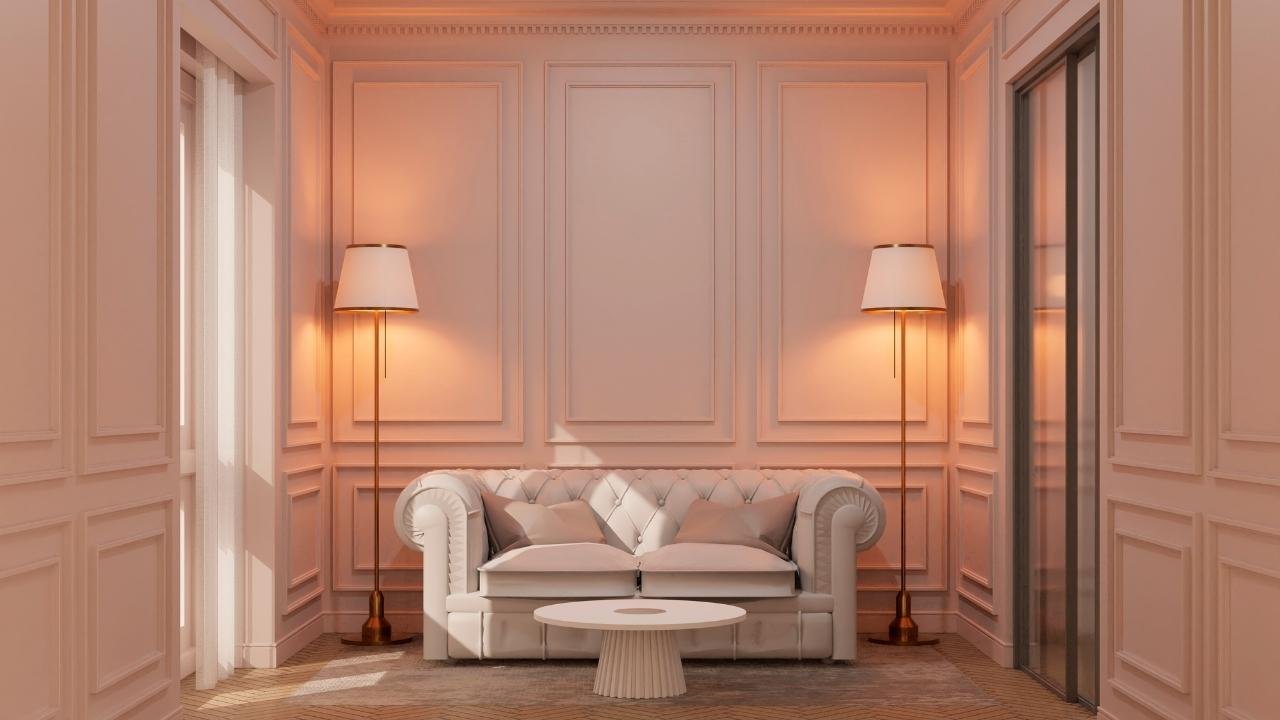 moveis que combinam com boiserie