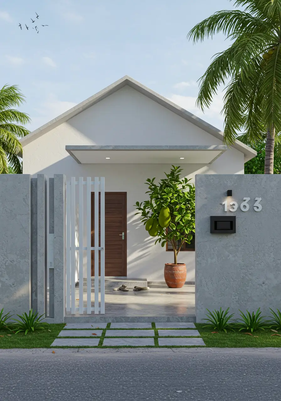 muros modernos com jardim vertical