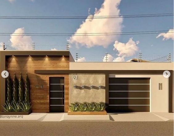 muros modernos com pedras