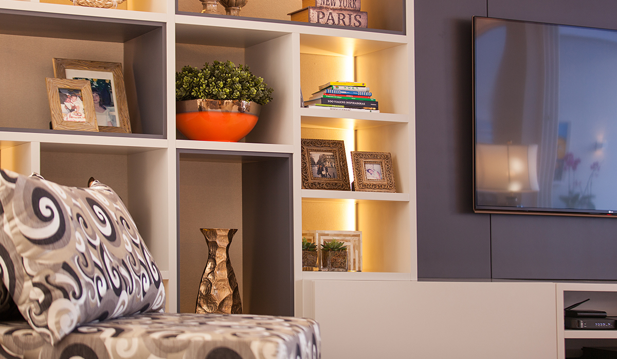 nichos e prateleiras