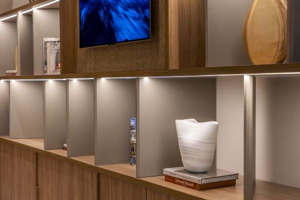 nichos e prateleiras