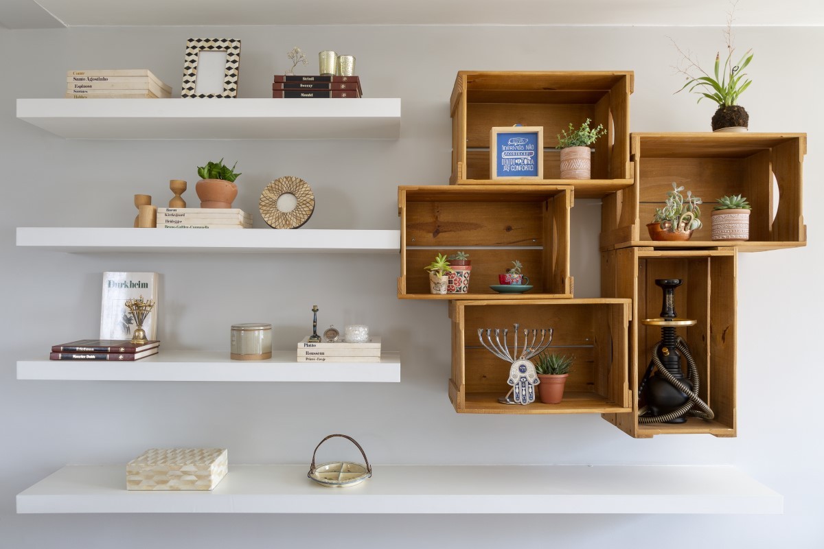 nichos e prateleiras