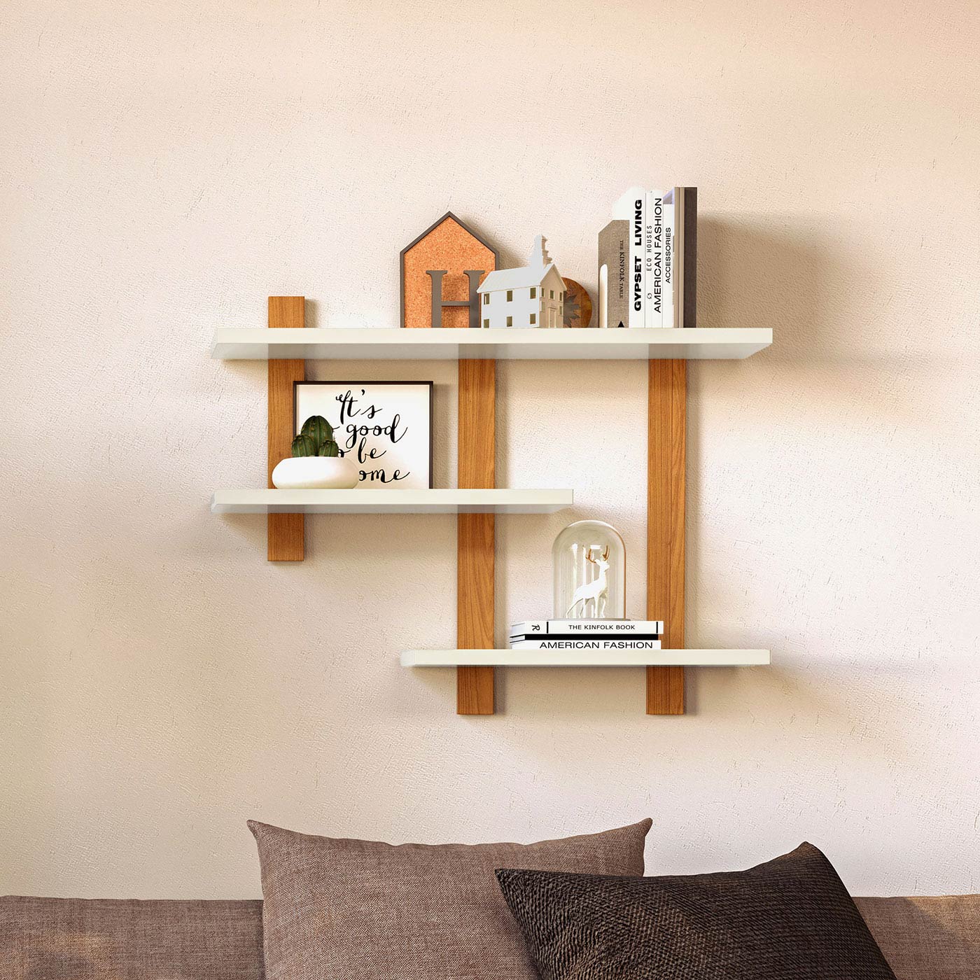 nichos e prateleiras