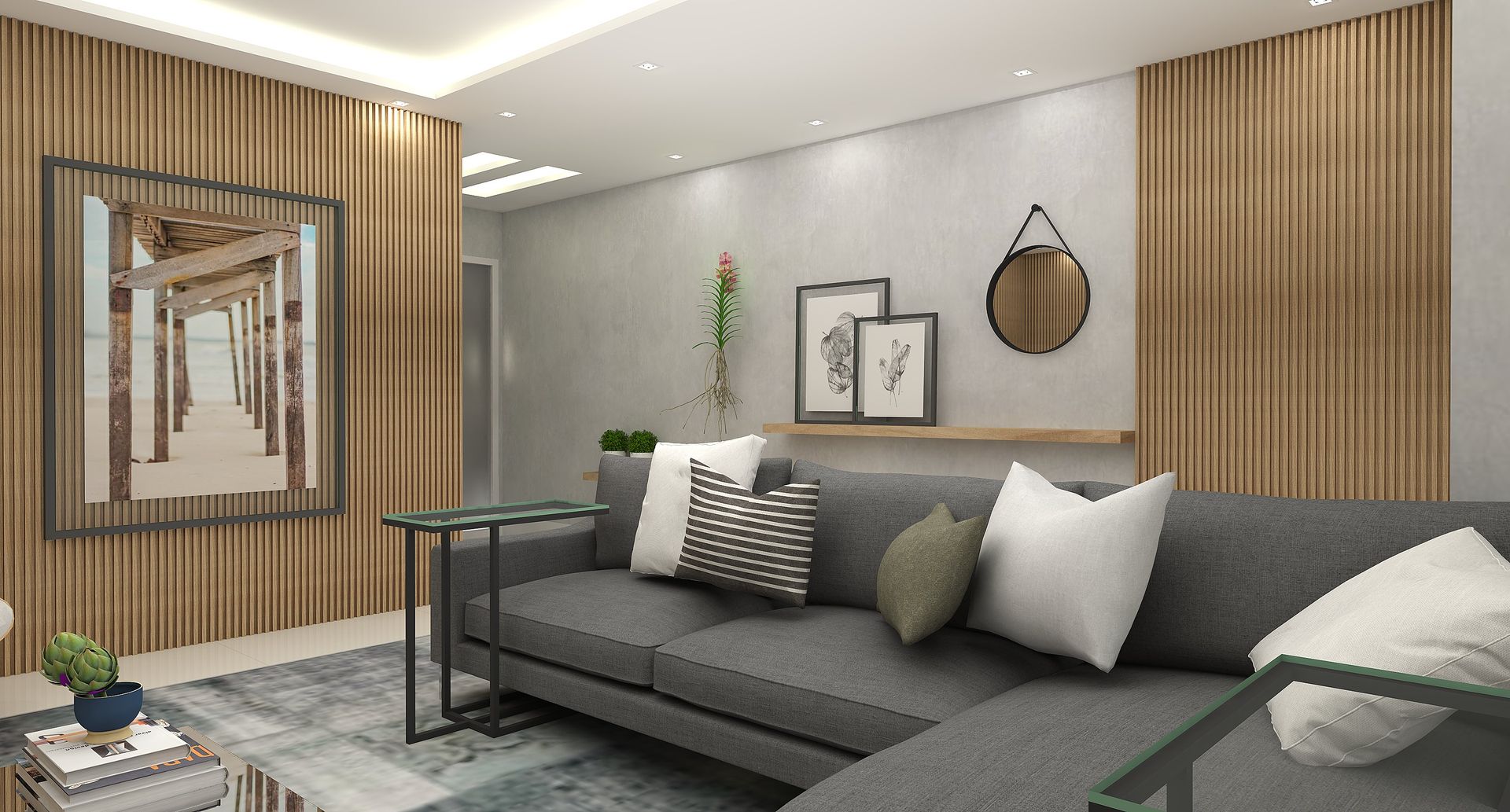 erros comuns ao decorar parede atras do sofa