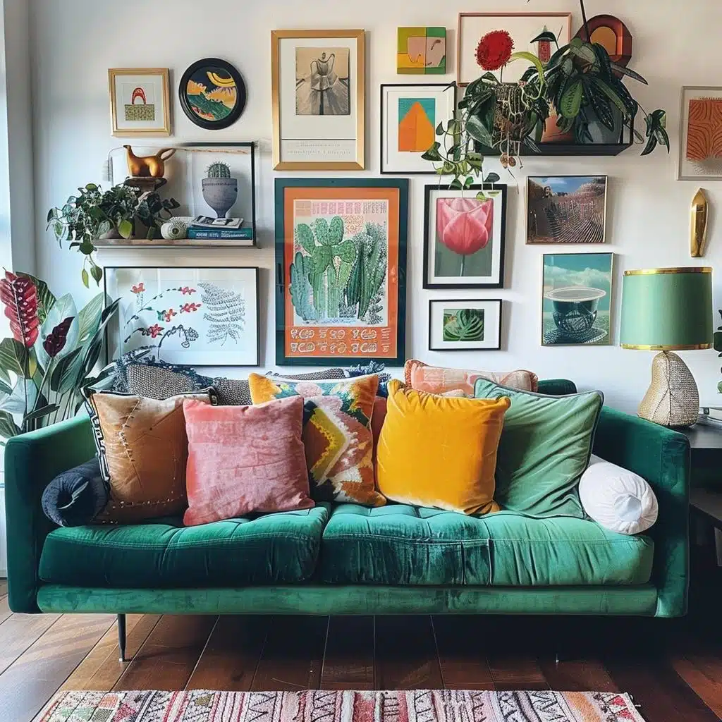 painel de madeira ou espelho atras do sofa qual escolher