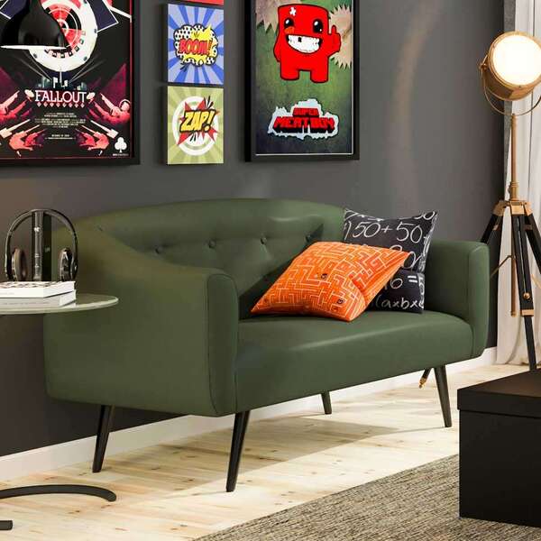 o sofa reto ja era como tendencia