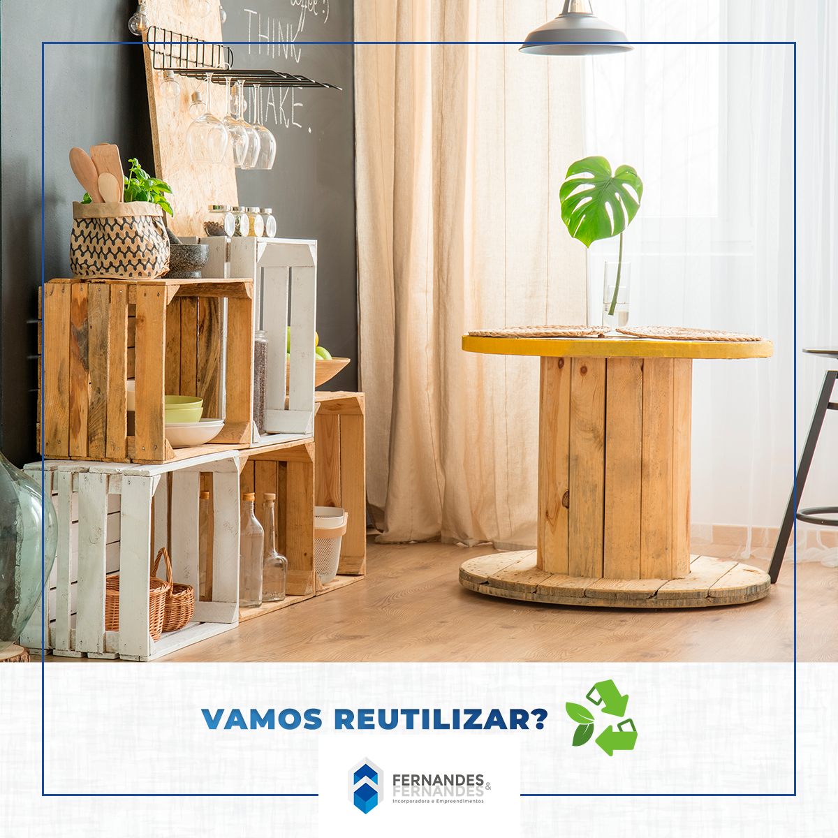 caixote de feira ou pallet para organizar