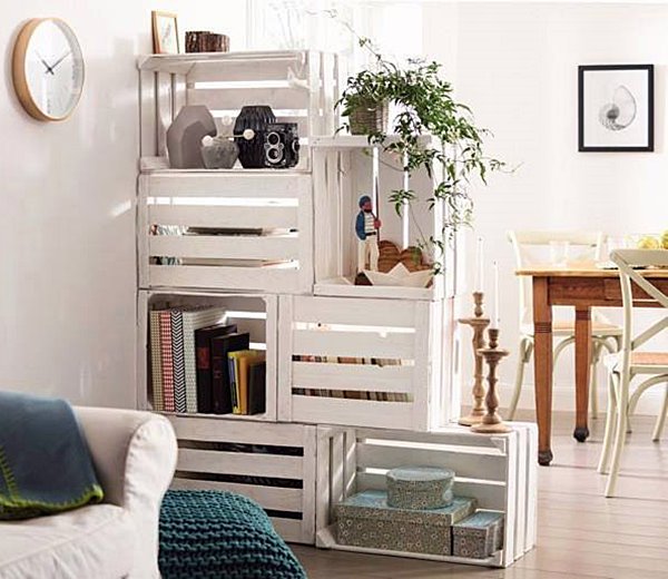 caixote de feira ou pallet para organizar