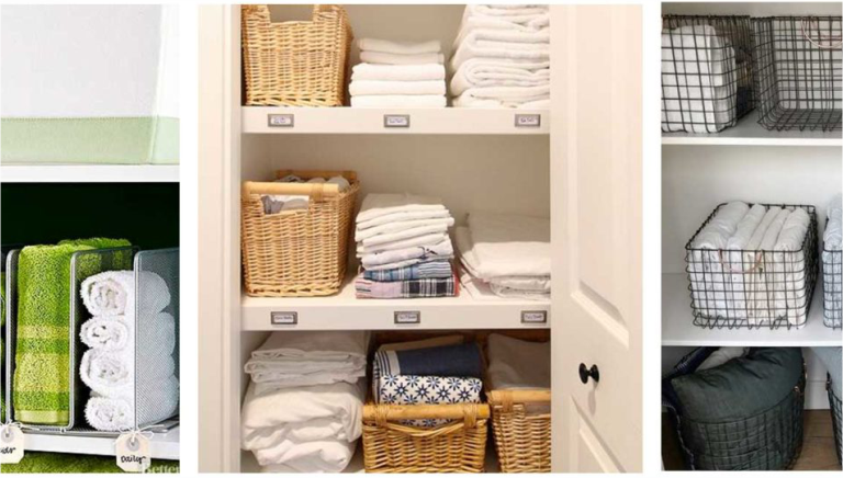 organizacao de toalhas dobradas