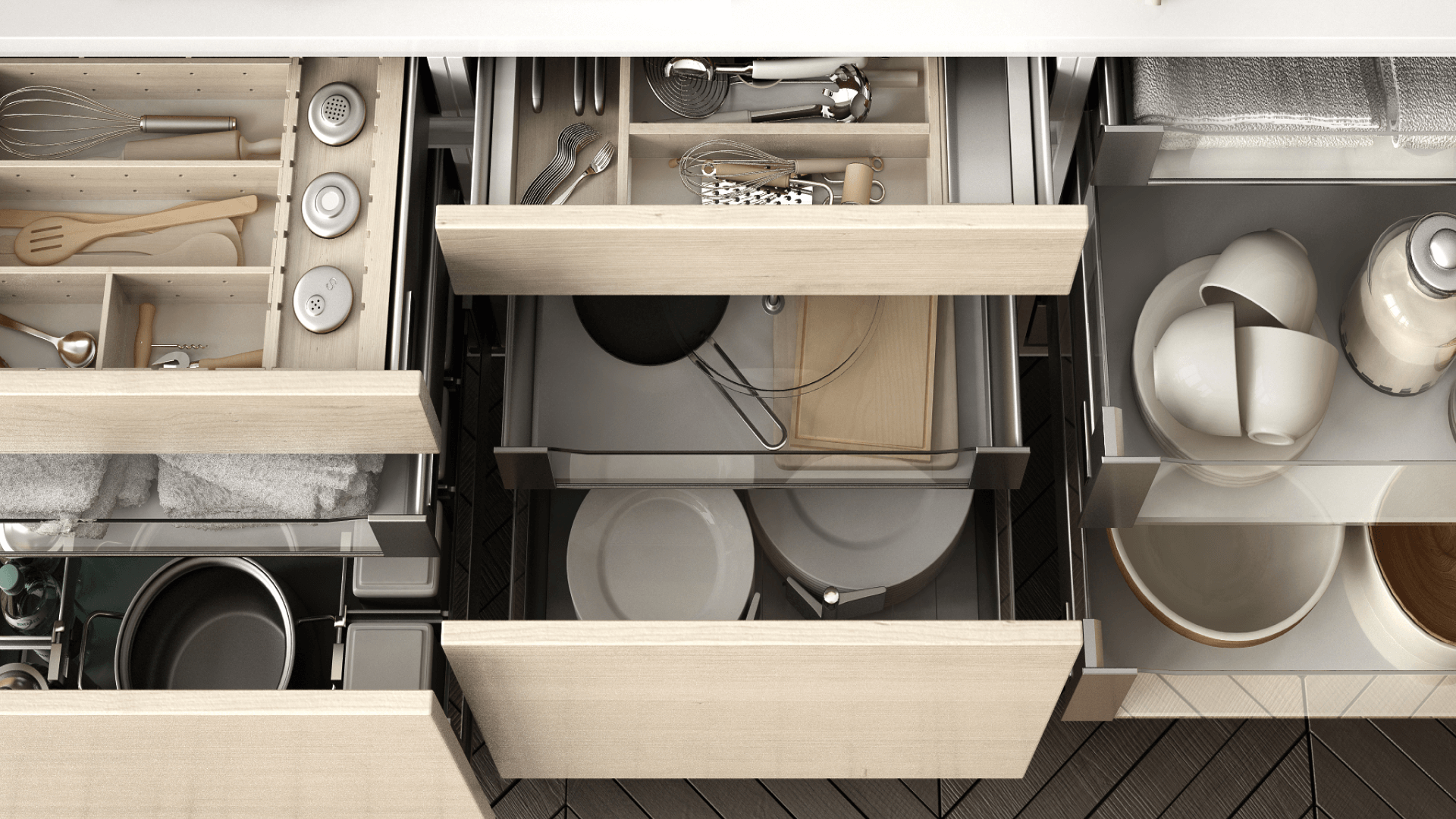 ideias criativas para organizar armario de cozinha