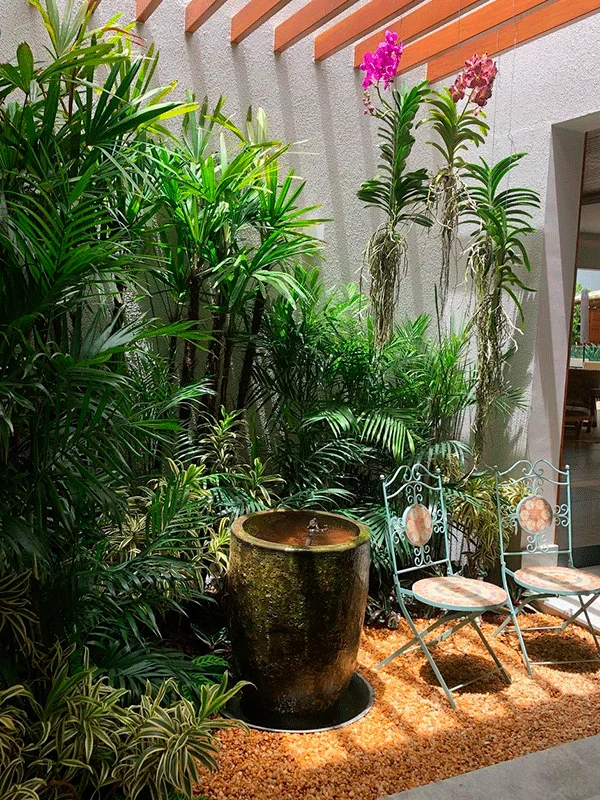 paisagismo para jardim de inverno simples