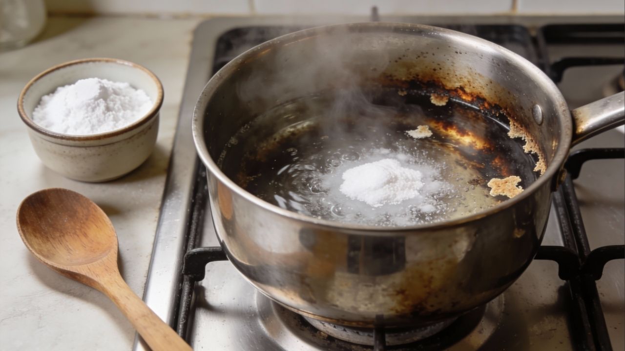 panela com crosta e a solucao ideal