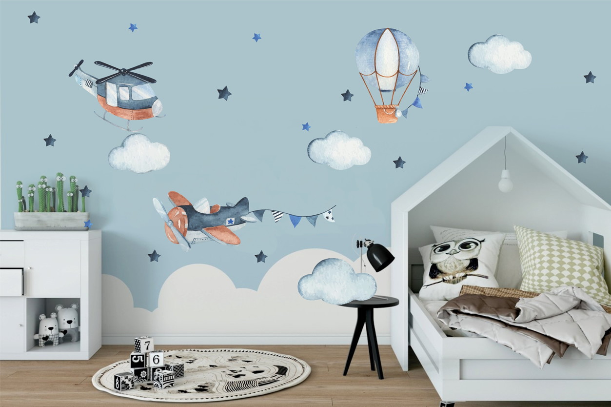 papel de parede autocolante infantil menino