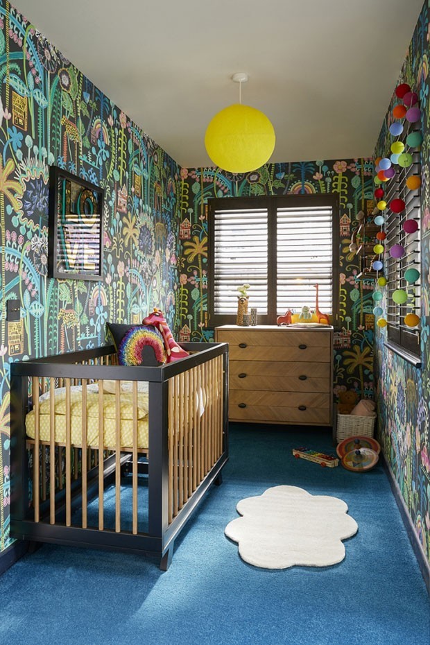 papel de parede safari infantil