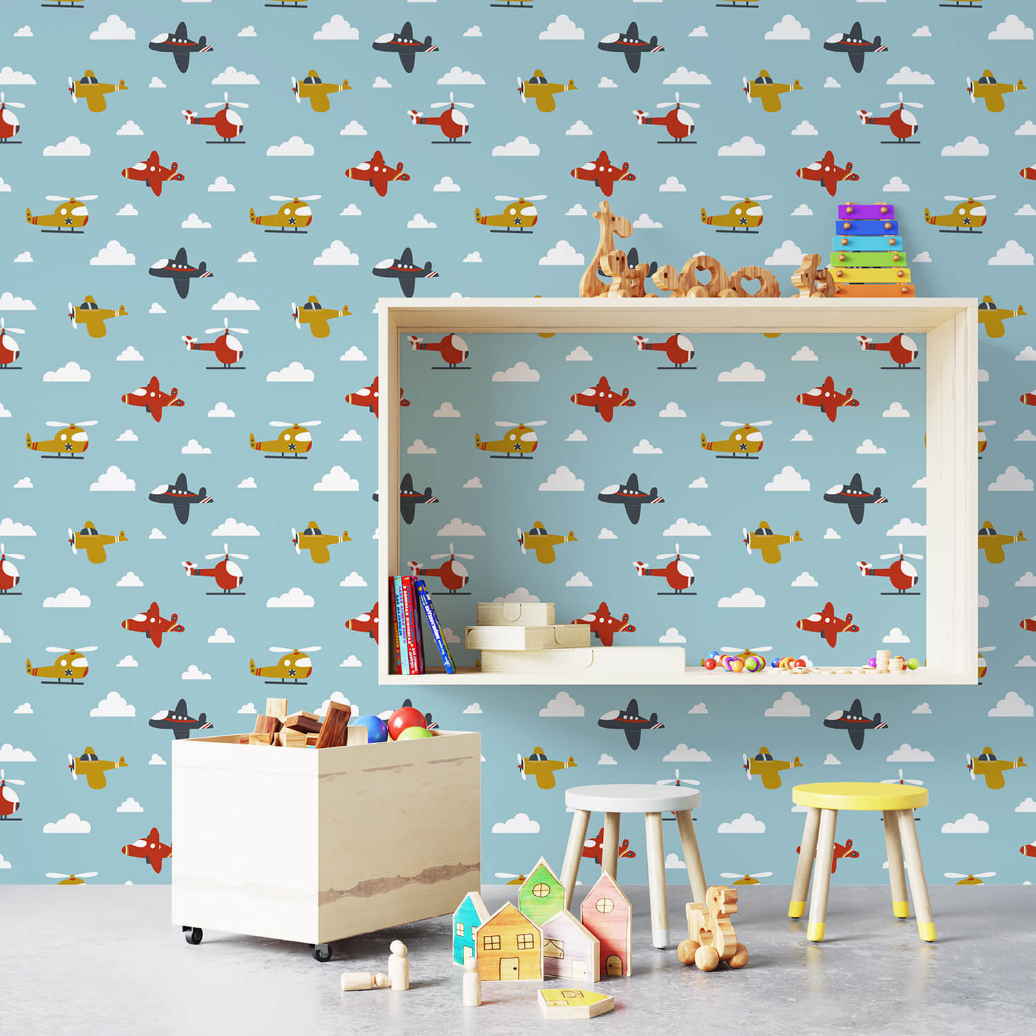 papel de parede espaço infantil