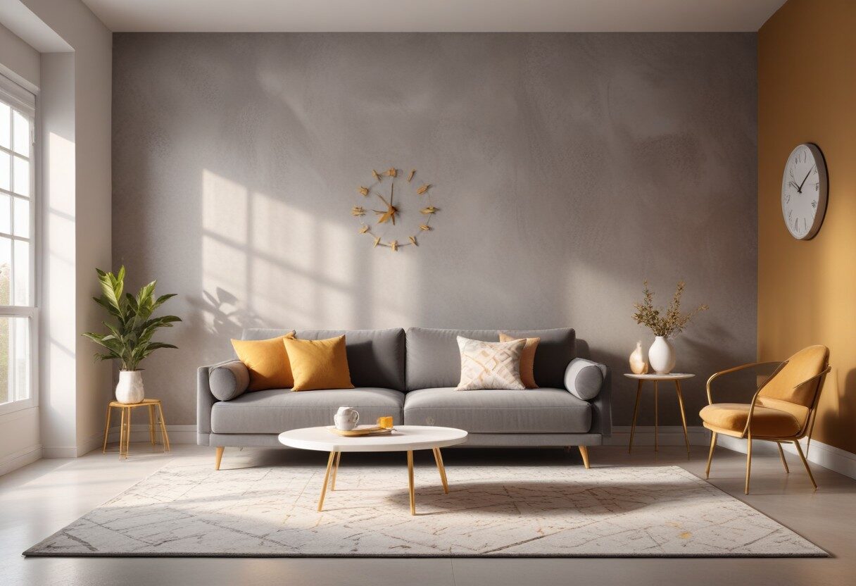 parede de cimento queimado