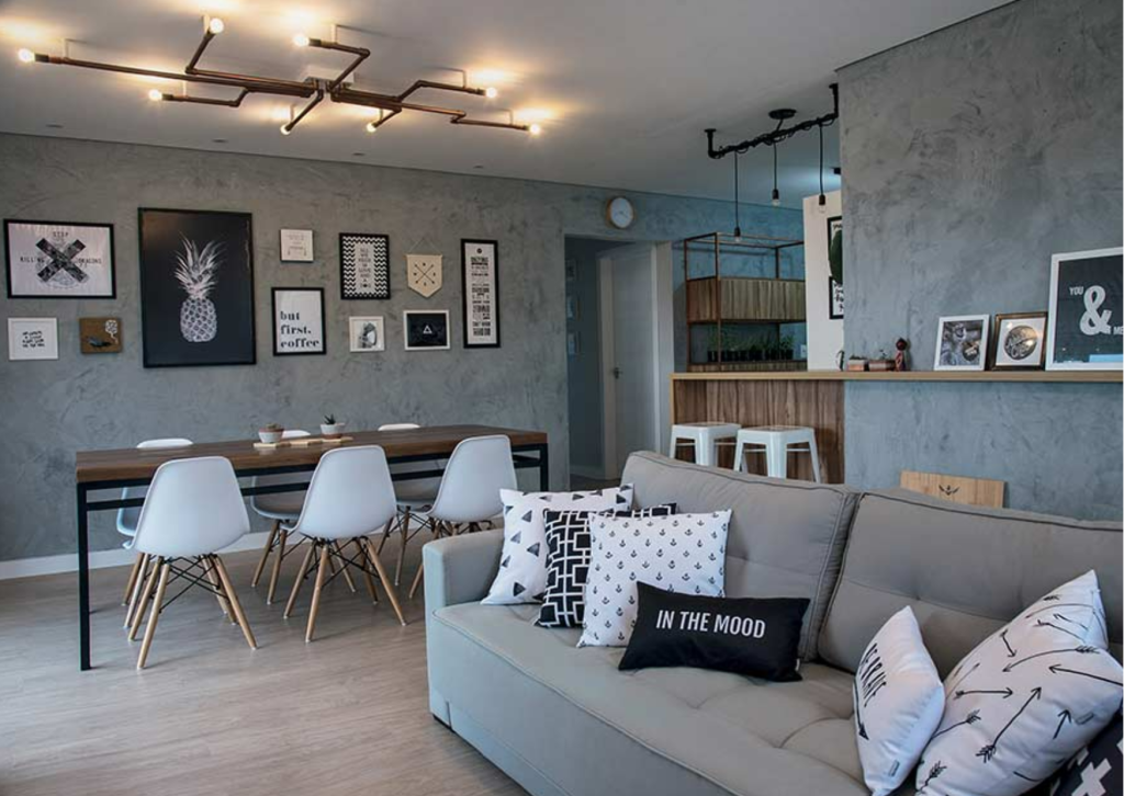 ideias de parede cimento queimado