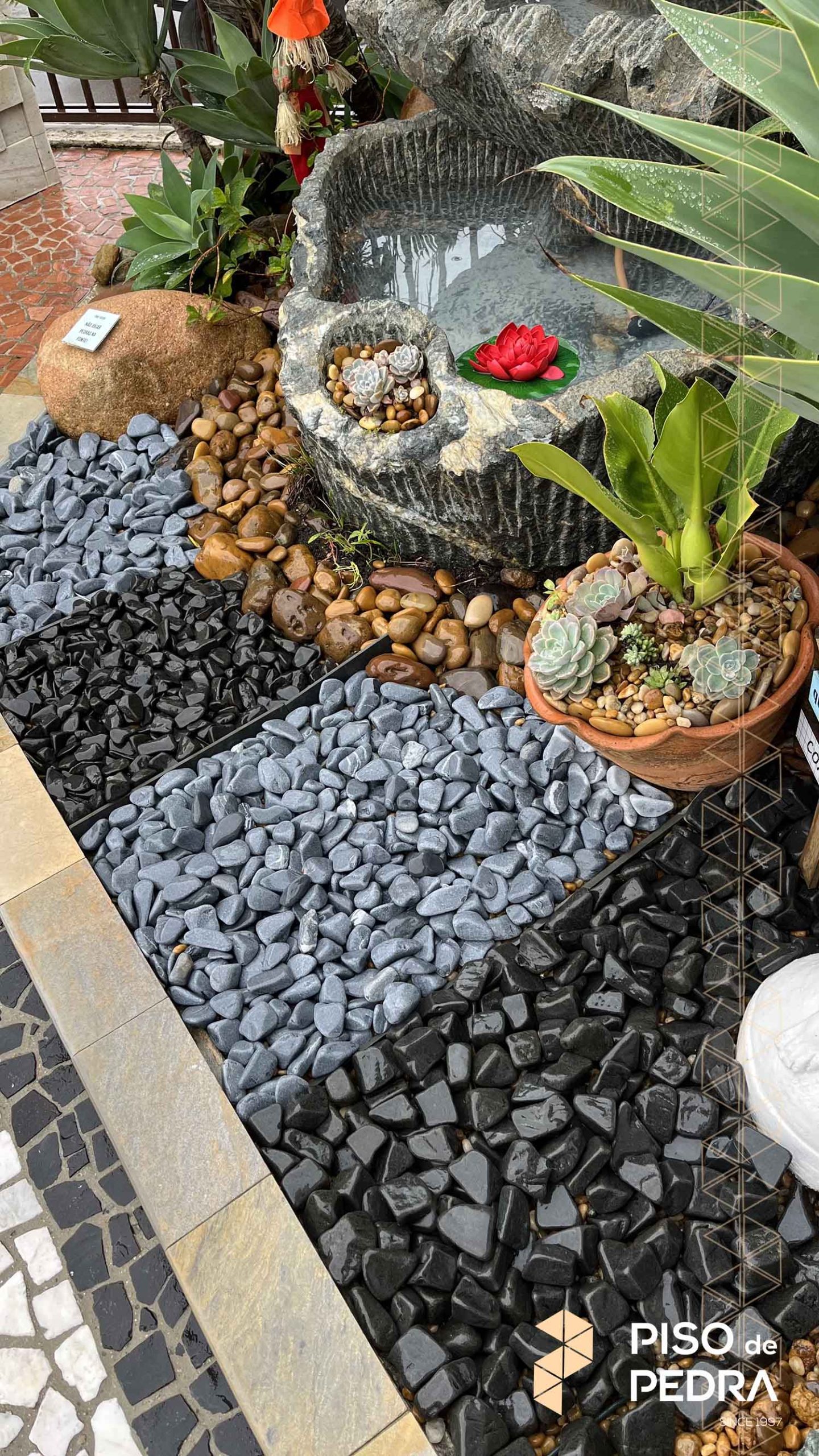 pedra jardim