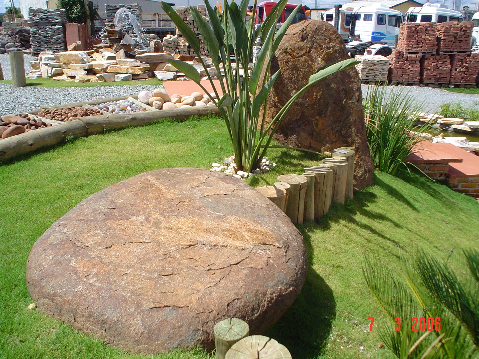 pedra jardim