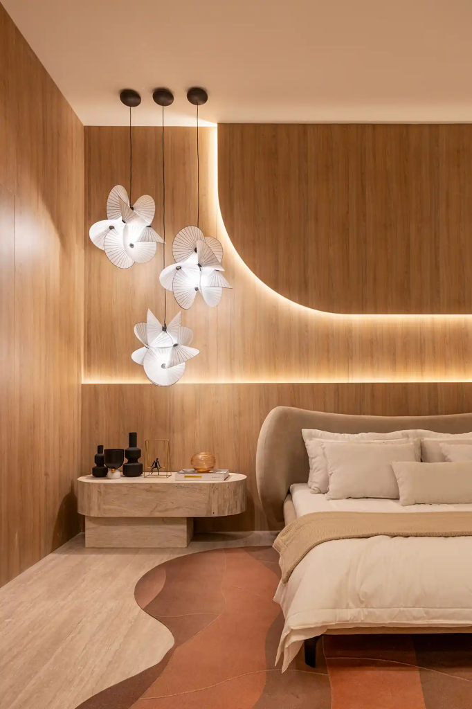 Como escolher a altura ideal para pendentes no quarto de casal