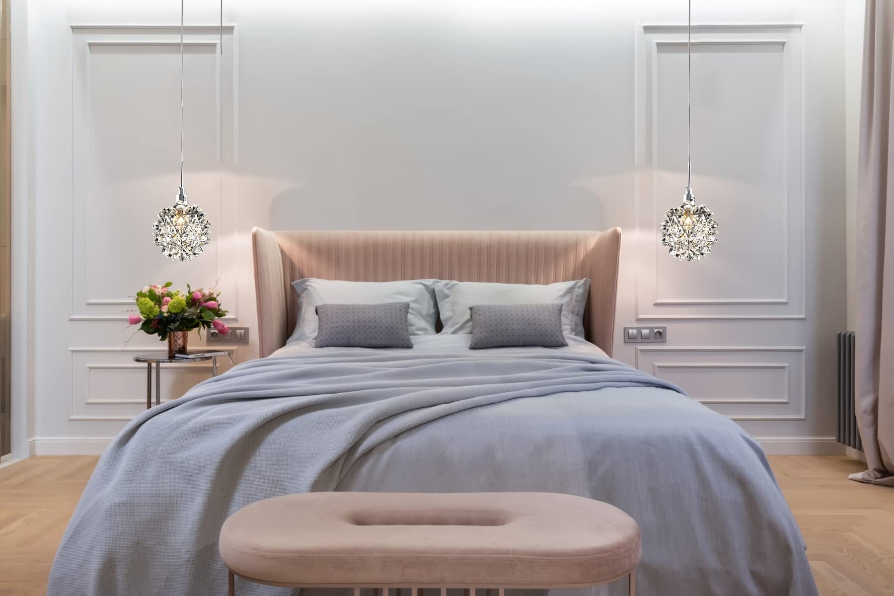 Comparativo: Pendentes x Arandelas na iluminação de cabeceira