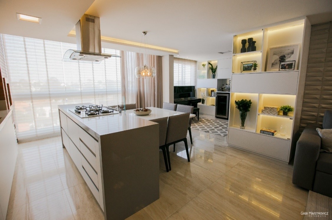 10 ideias de península para cozinha pequena moderna