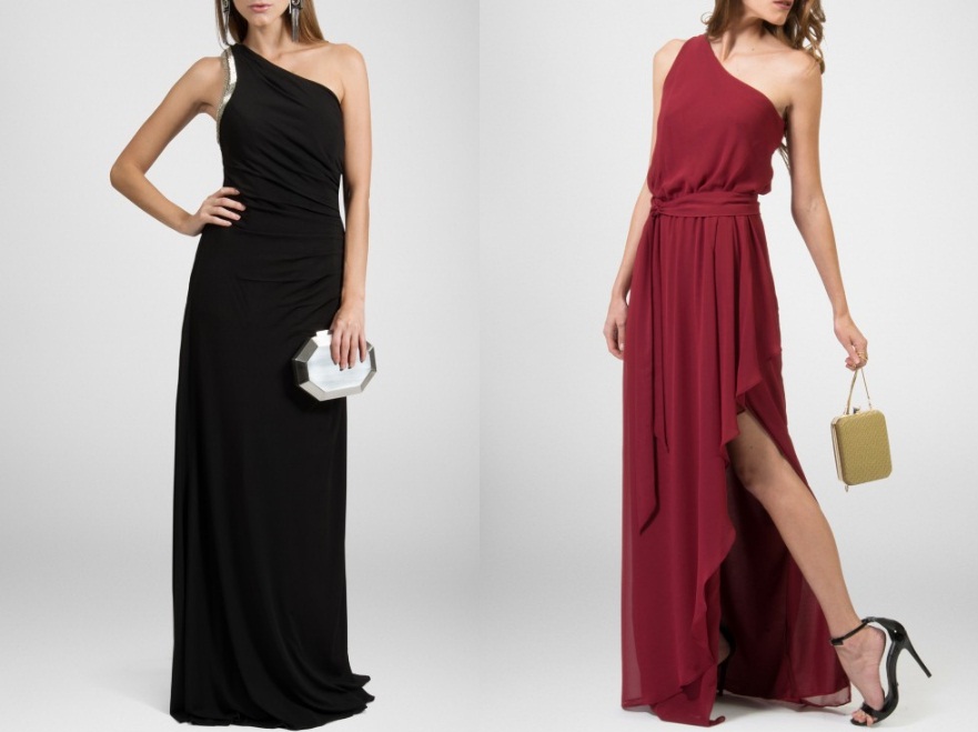 penteados para usar com vestido de um ombro so