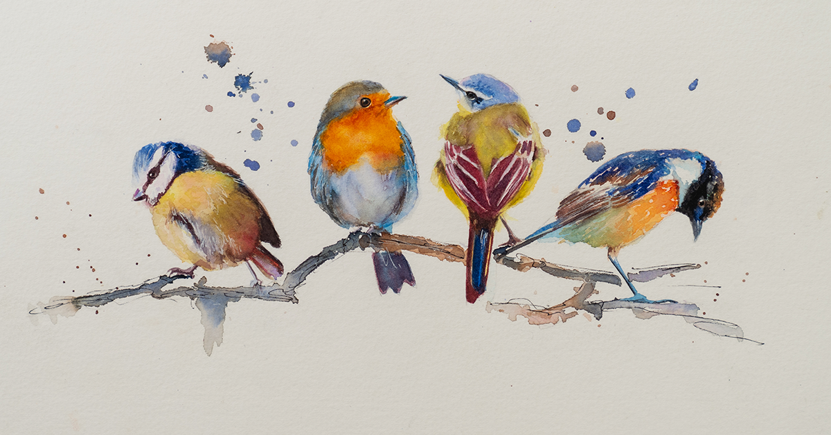 ideias de pintura aquarela para iniciantes