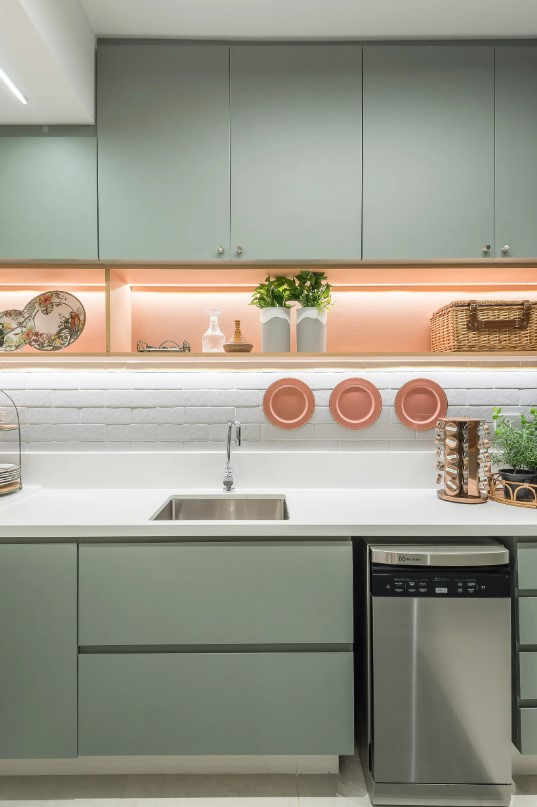 ideias de cores para pintar cozinha pequena