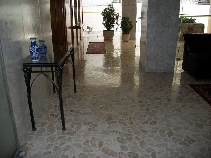 como polir piso de caco de marmore antigo