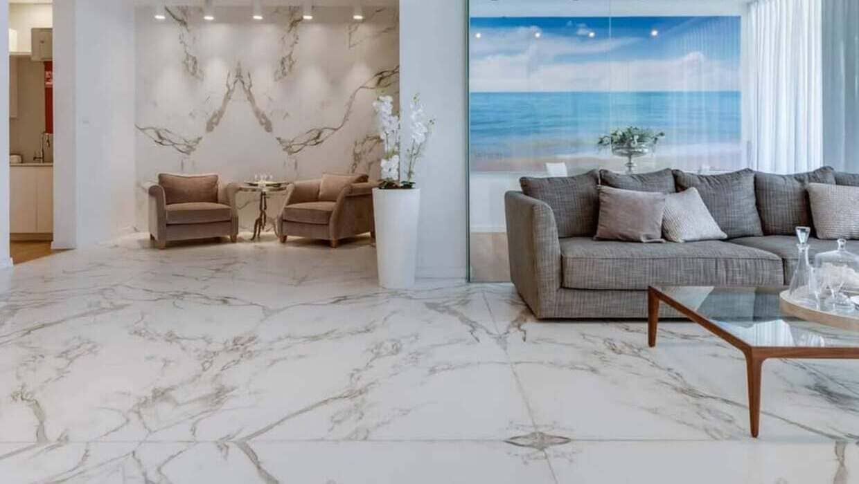 piso de caco de marmore ou porcelanato qual melhor