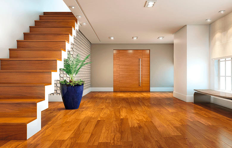piso de madeira