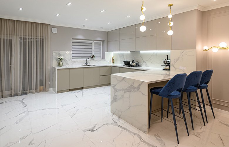 ideias de decoração com piso de pedra são tomé